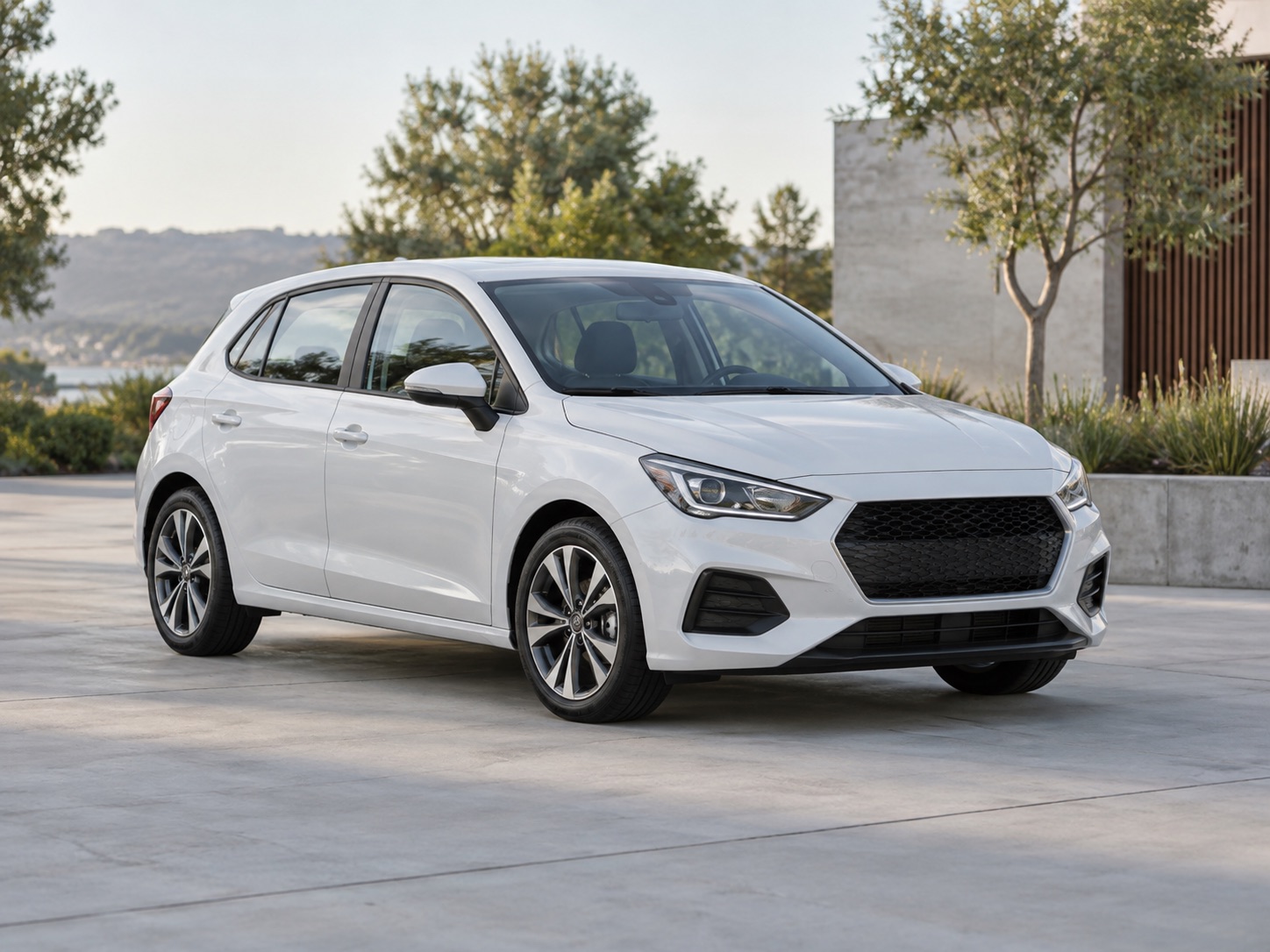 Illustrative hatchback vehicle